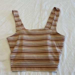American Eagle Striped Crop Top